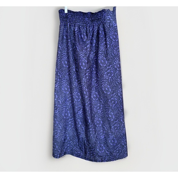 EARTHBOUND TRADING BOHO HIPPIE Satin WIDE LEG PULL ON PALAZZO PANTS Skirt Sz M - Picture 2 of 9